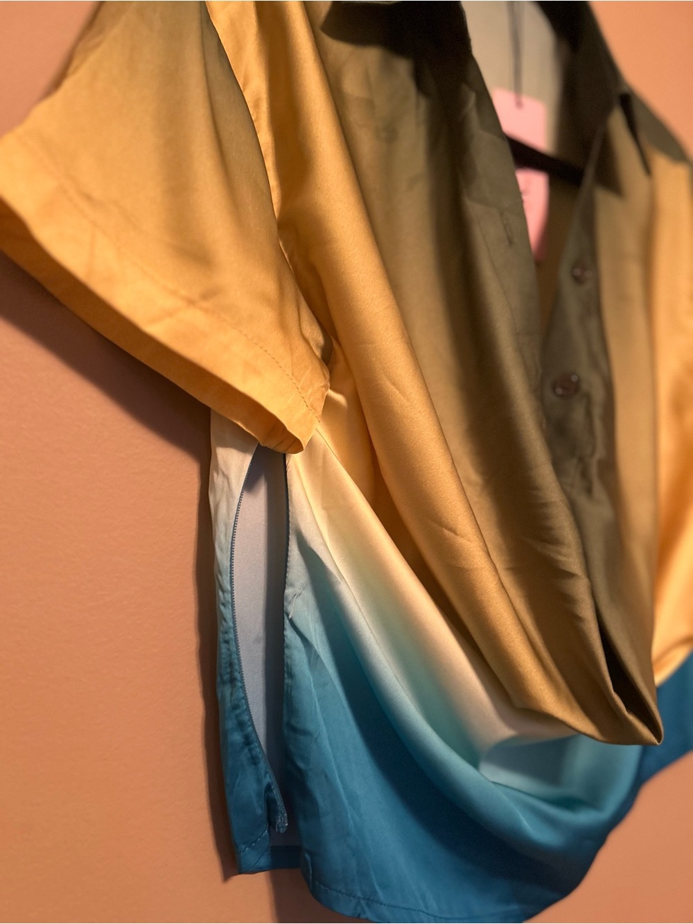 Micas Ombre Two-Piece Set in Yellow, Teal & Blue - Picture 6 of 6